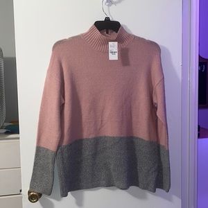 Pink & Gray Sweater